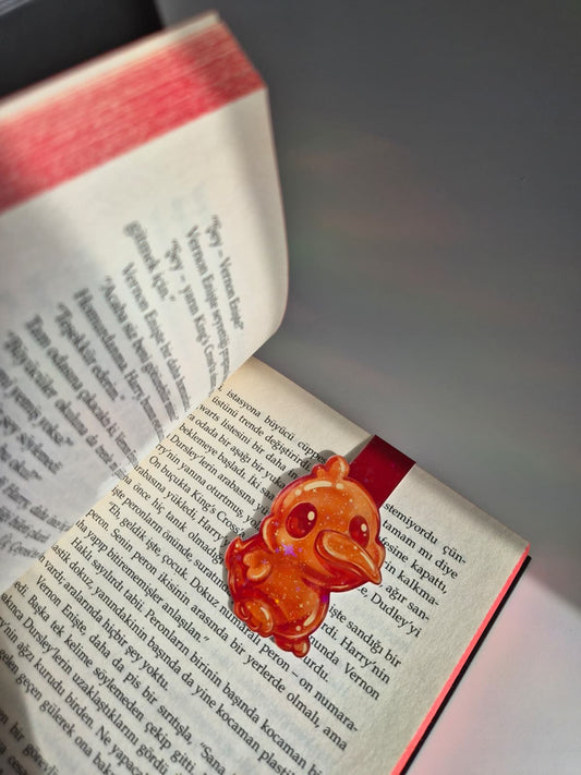 Manyetik Kitap Ayracı - Orange Jelly