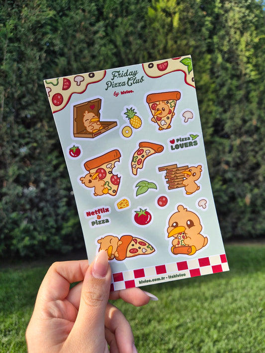 Friday Pizza Club - Sticker Seti