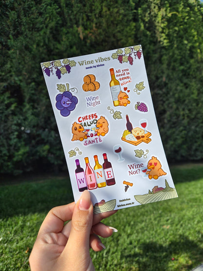 Wine Vibes - Sticker Seti