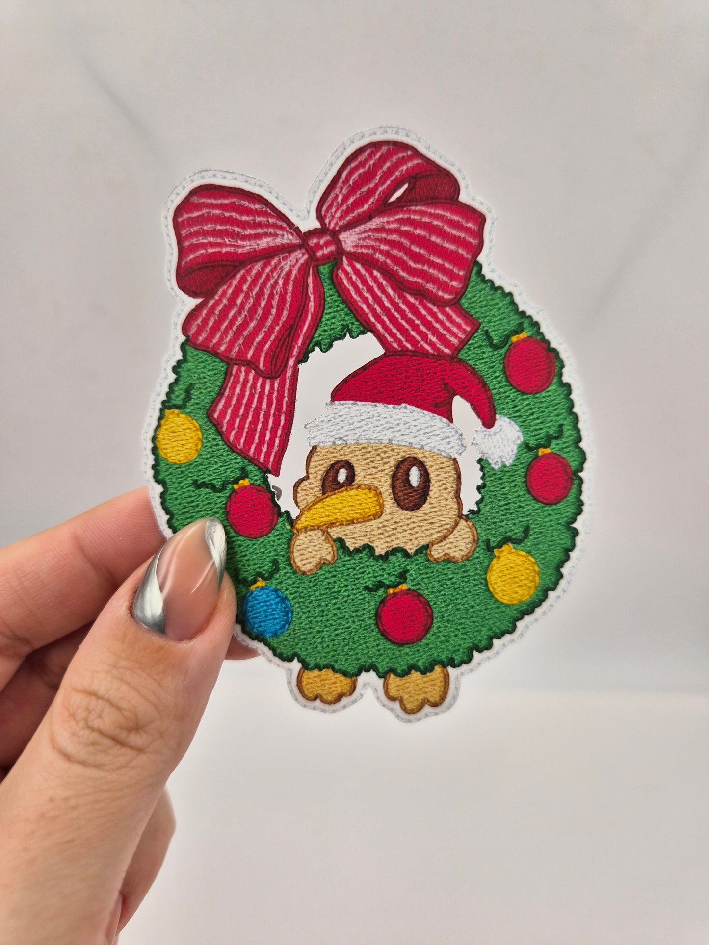 Sticker - Knitted Christmas Wreath