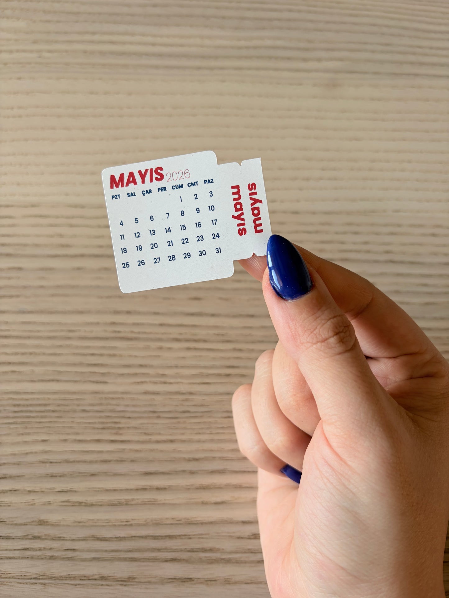 2026 Mini Takvim Stickerlar