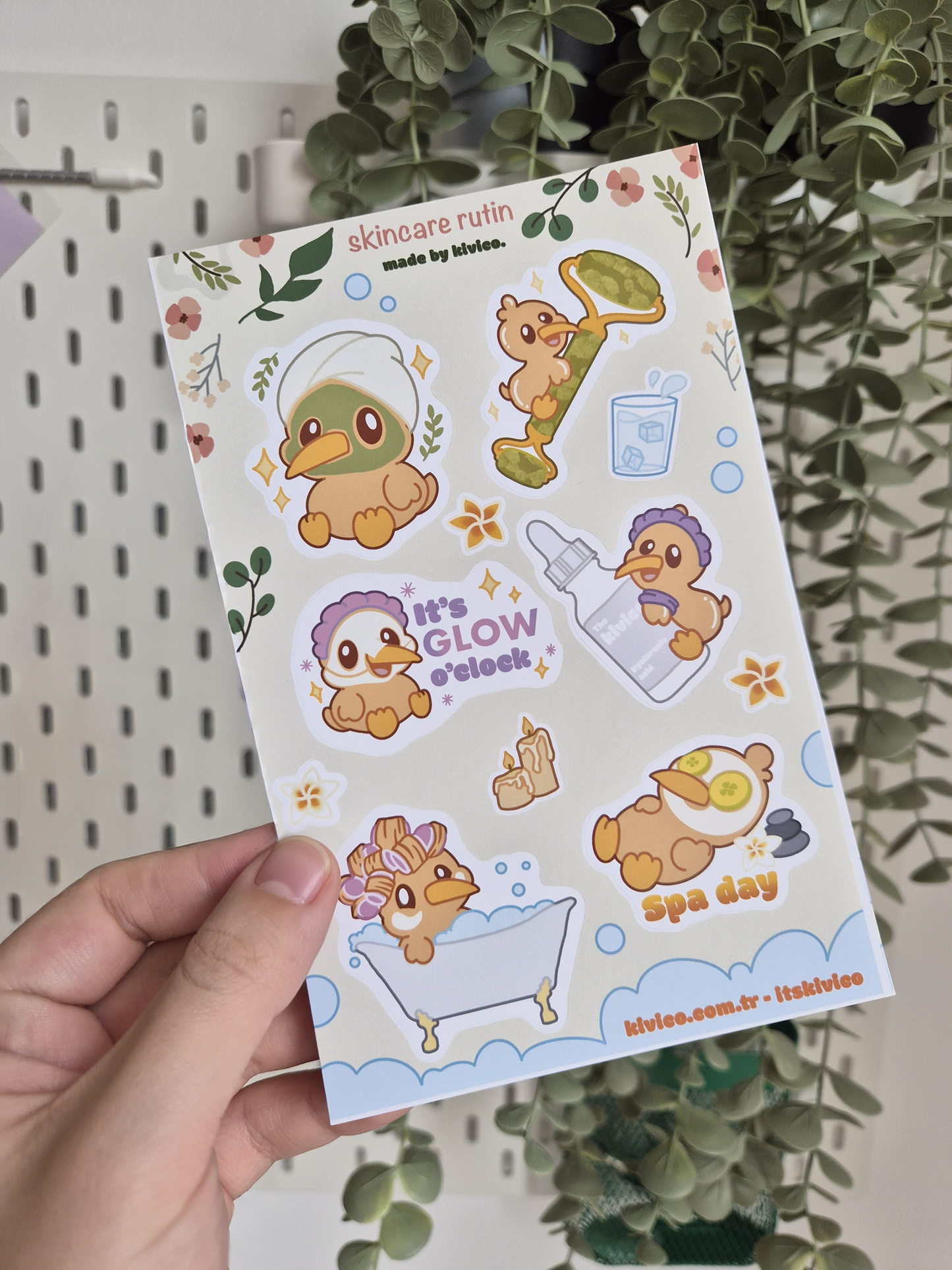 Skincare Rutin - Sticker Seti