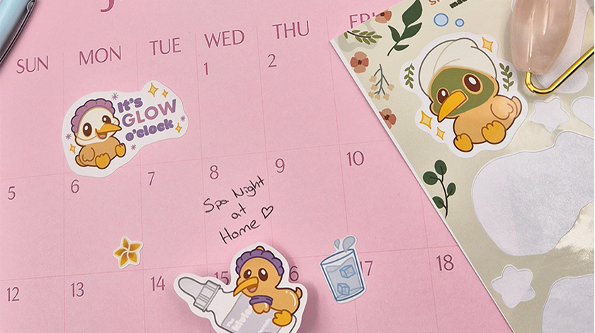 Skincare Rutin - Sticker Seti