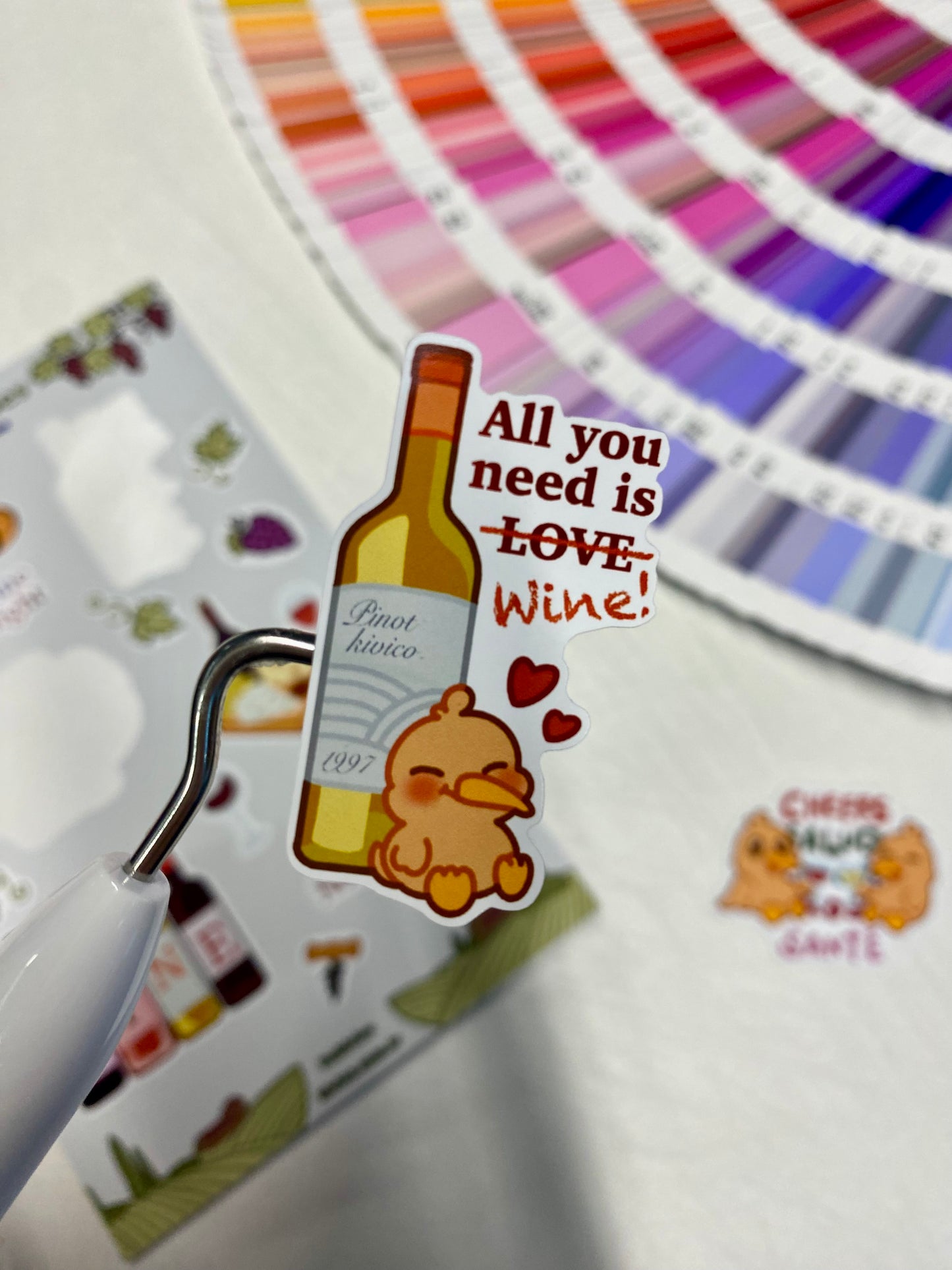 Wine Vibes - Sticker Seti
